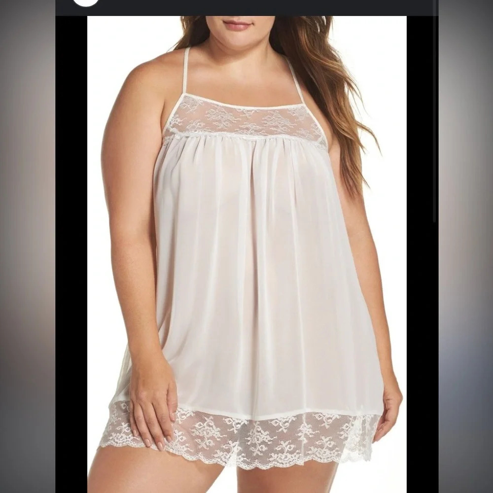 In bloom by jonquil chiffon black bow chemise small slip lingerie revolve spring